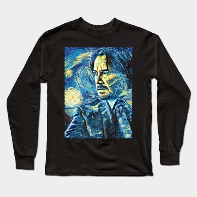 John Wick Van Gogh Style Long Sleeve T-Shirt by todos